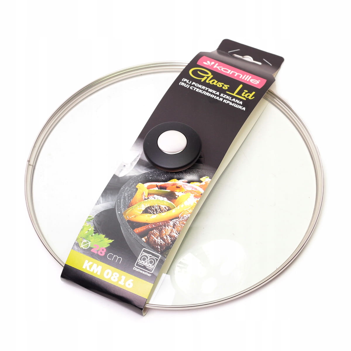 Lid glass cover universal 28cm KAMILLE