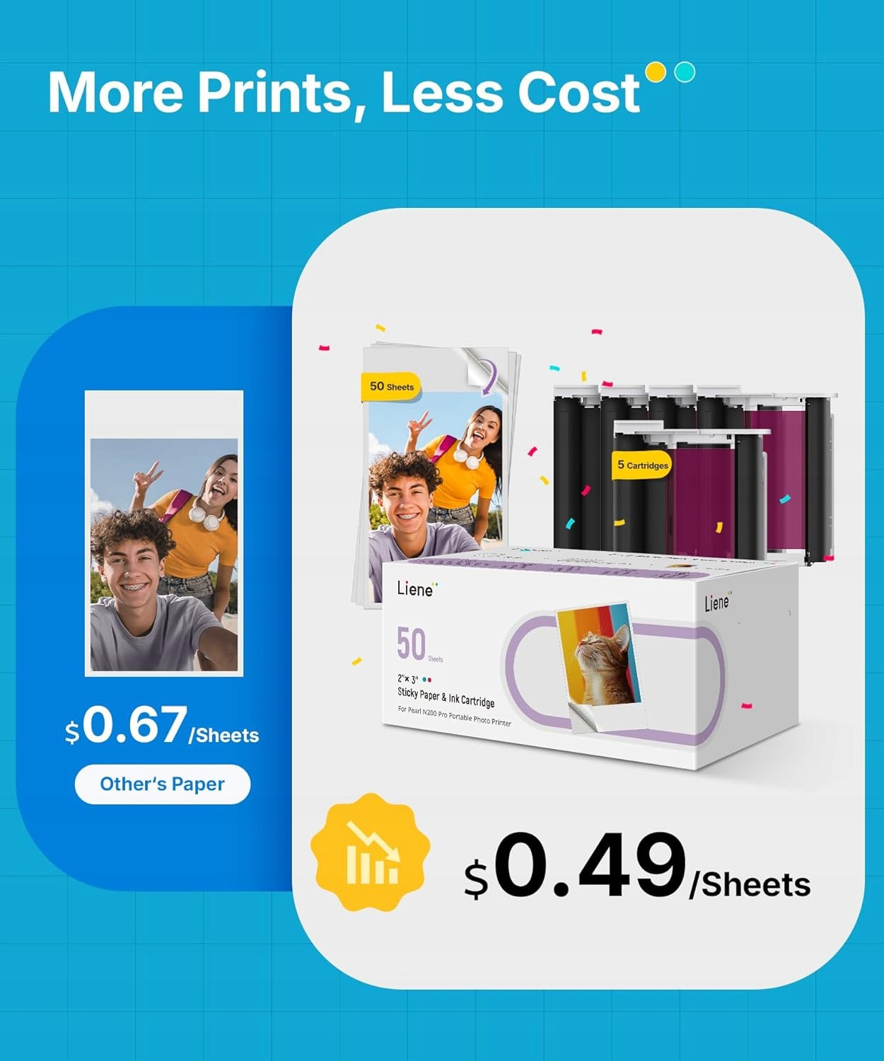 Liene Pearl N200 Pro Portable Photo Printer for Smartphone Manufacturer no brand