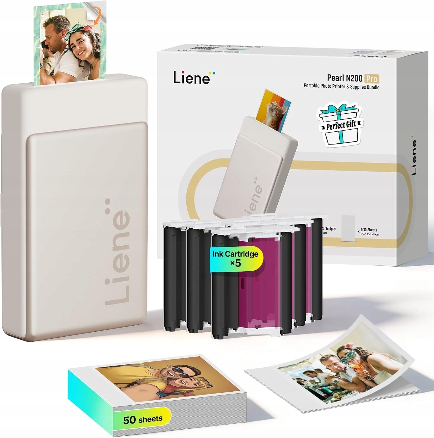 Liene Pearl N200 Pro Portable Photo Printer for Smartphone