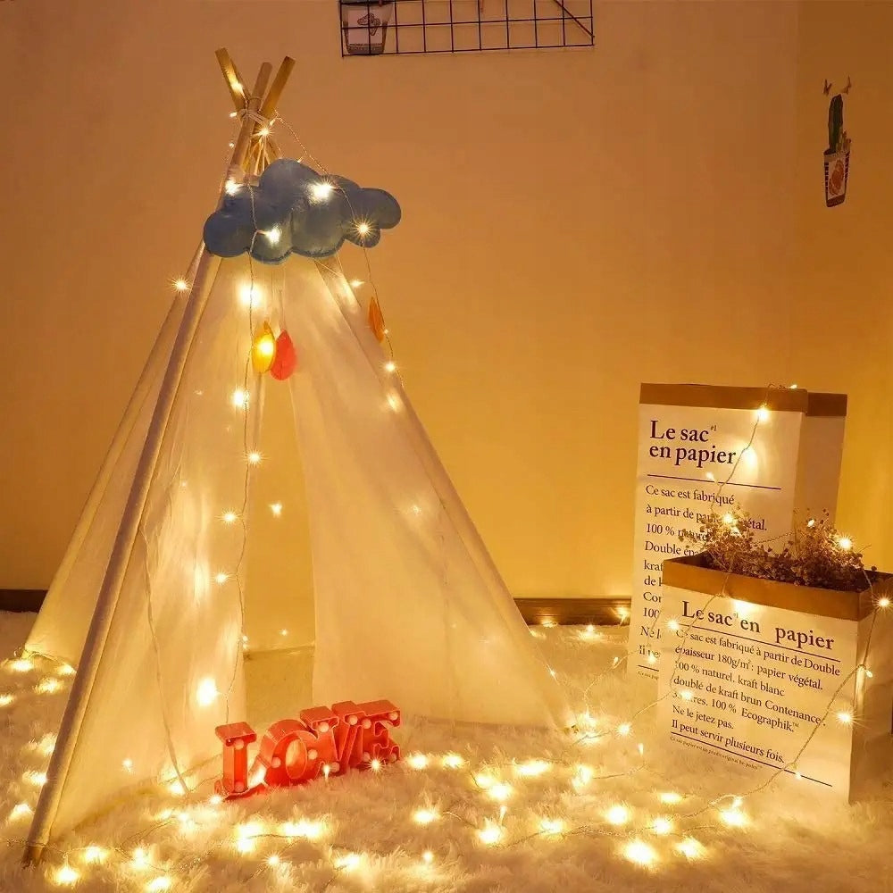 Light Curtain 200 LED 3x2m Garland Wire Lights White Warm Remote Control Packaging status original