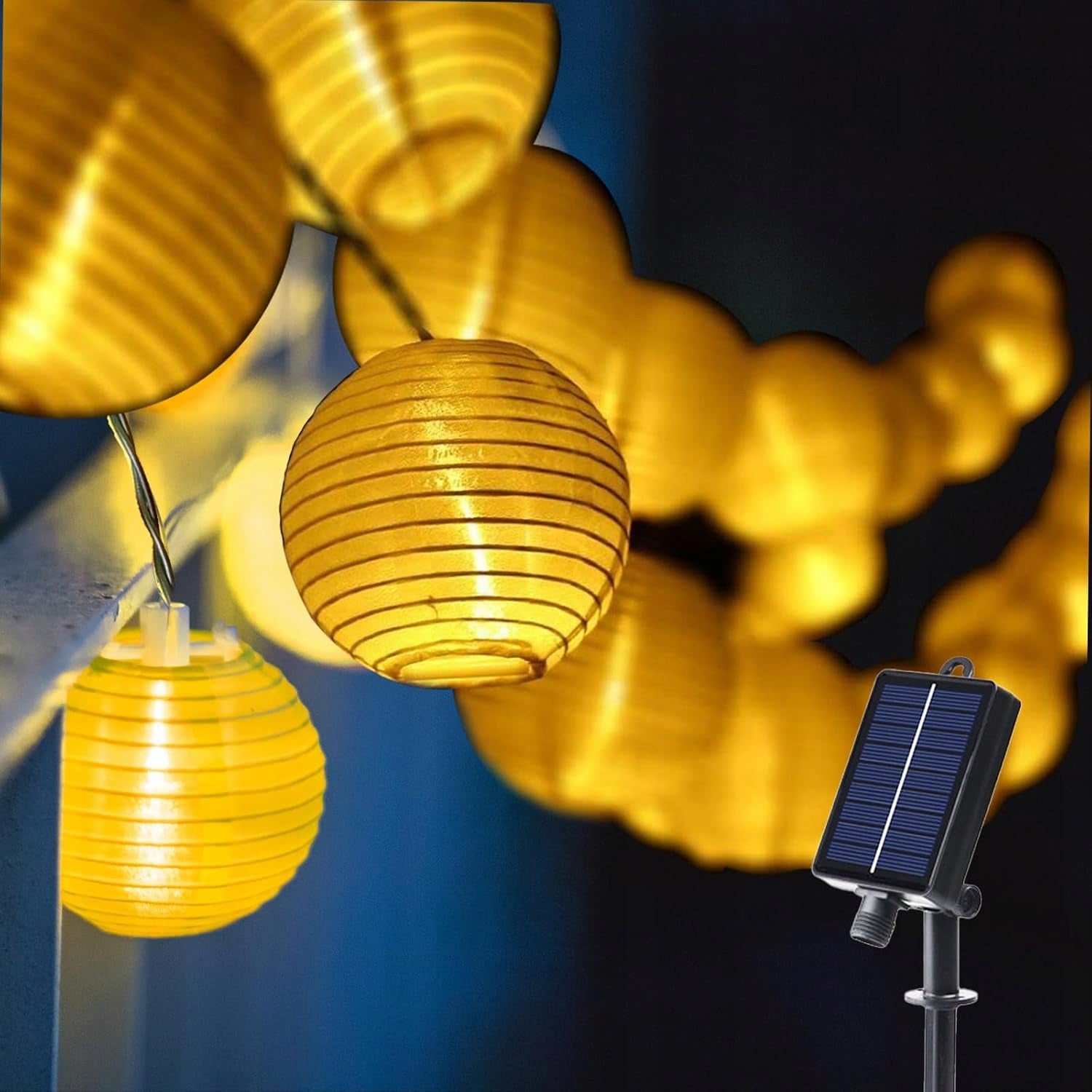 Light chain lanterns balls Solar LED 20 pcs outdoor solar lights