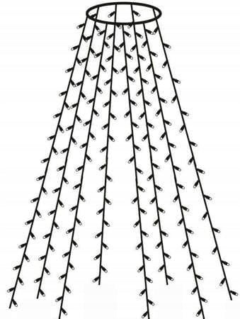 Light curtain 300 LED lights for Christmas tree