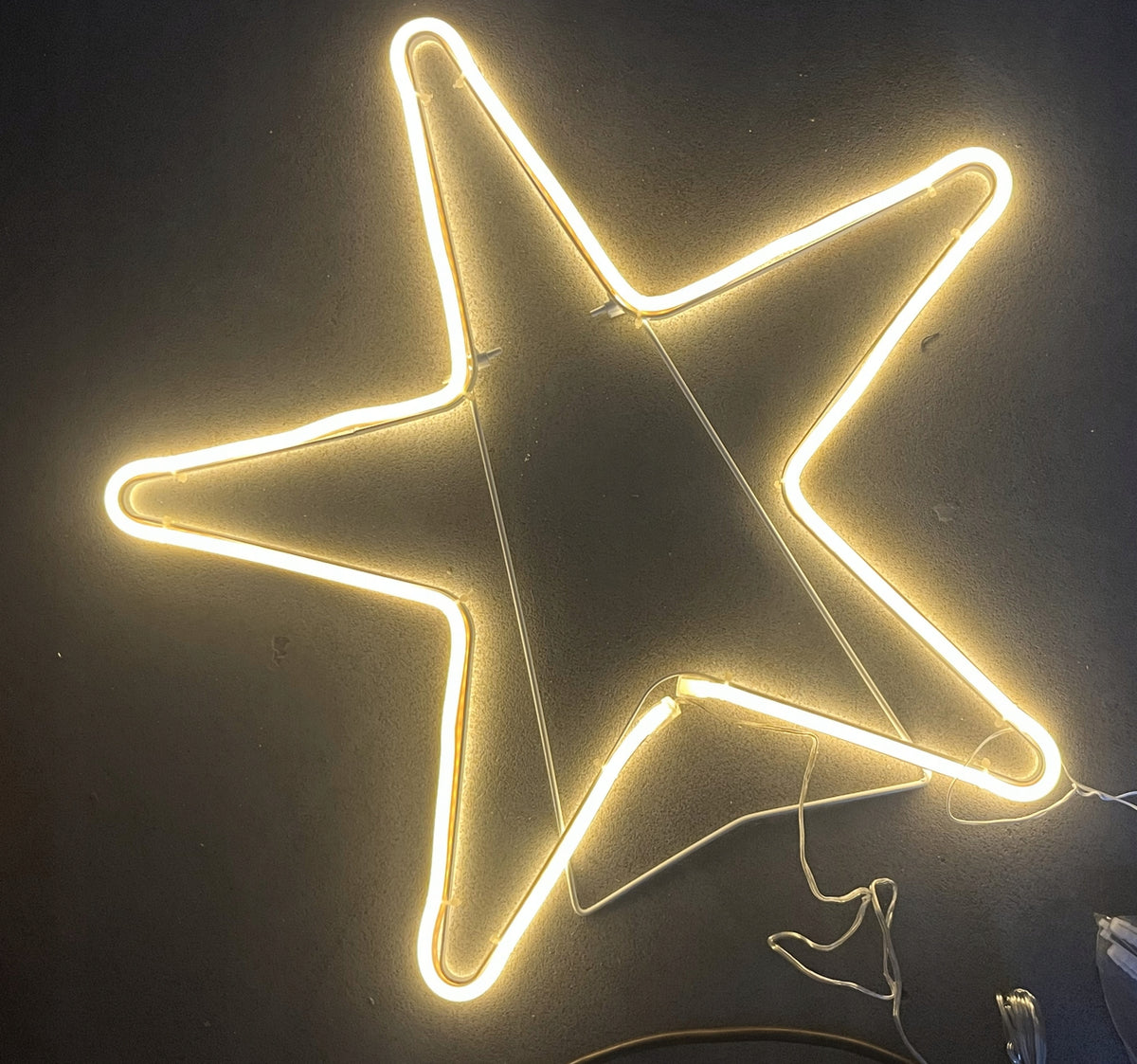Light decoration figure neon 3 D Star 50 x 50 cm
