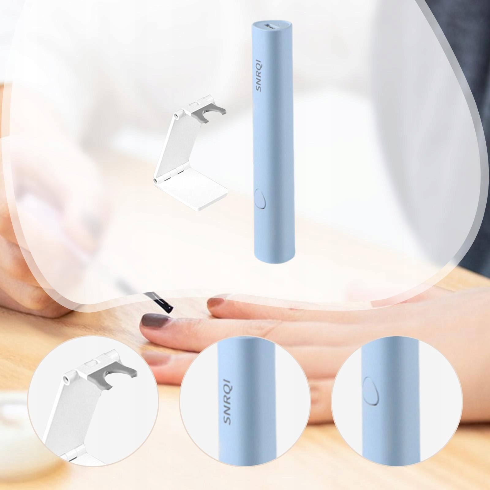 Light for Nails Handheld Rechargeable for Curing Gel Polish Glue blue Medical device type accessories for a medical device or a product without an intended medical purpose