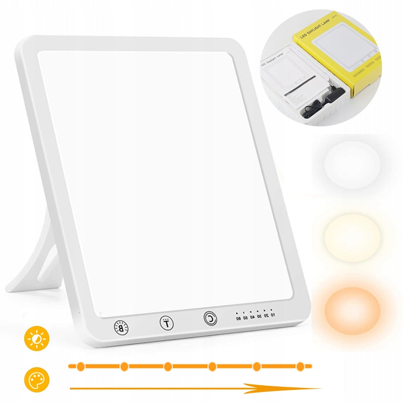 Light therapy lamp 10000 lux timer 5 levels