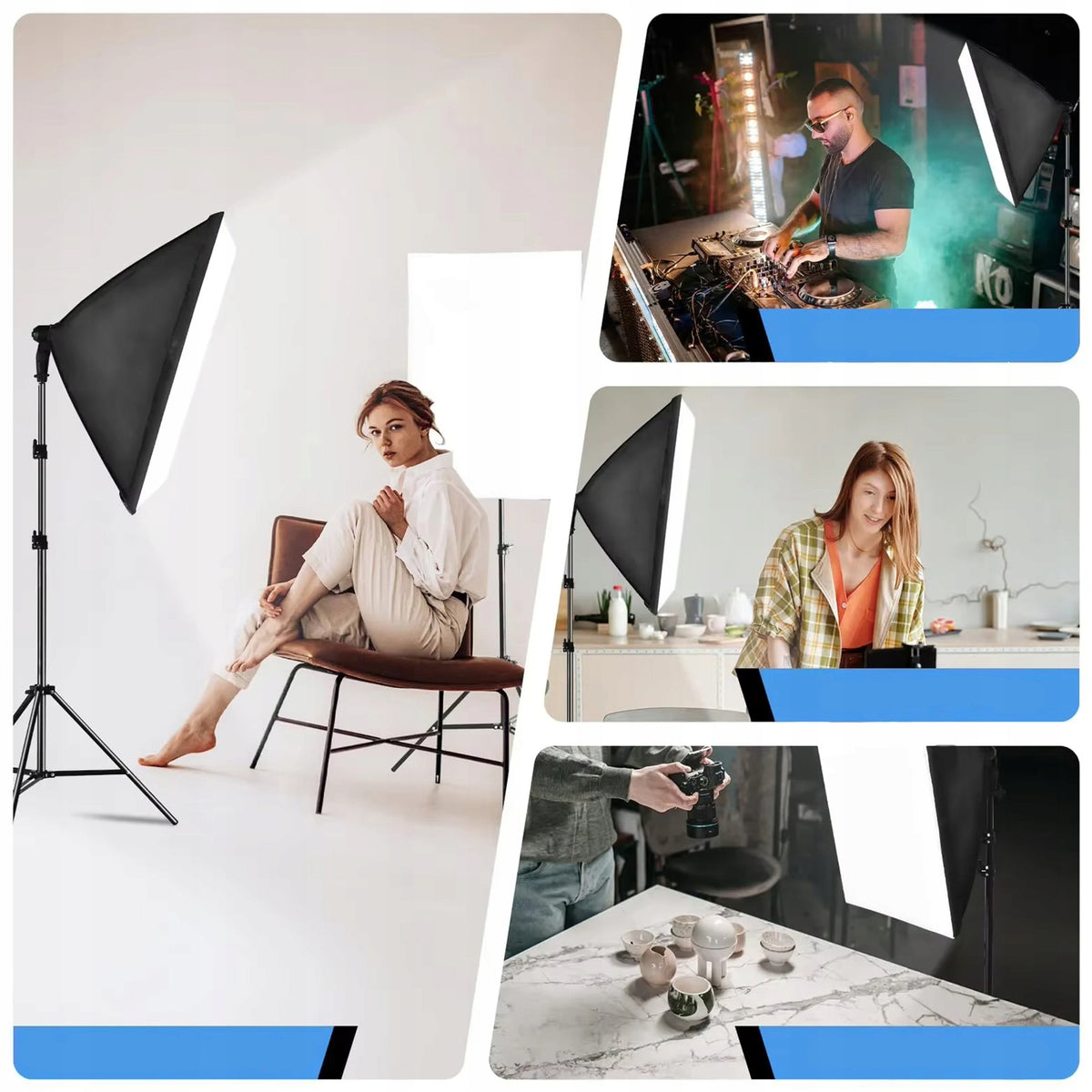 Lighting Kit Softbox Studio Lamp for Photos 40x60cm 85W LED +PILOT Packaging status original