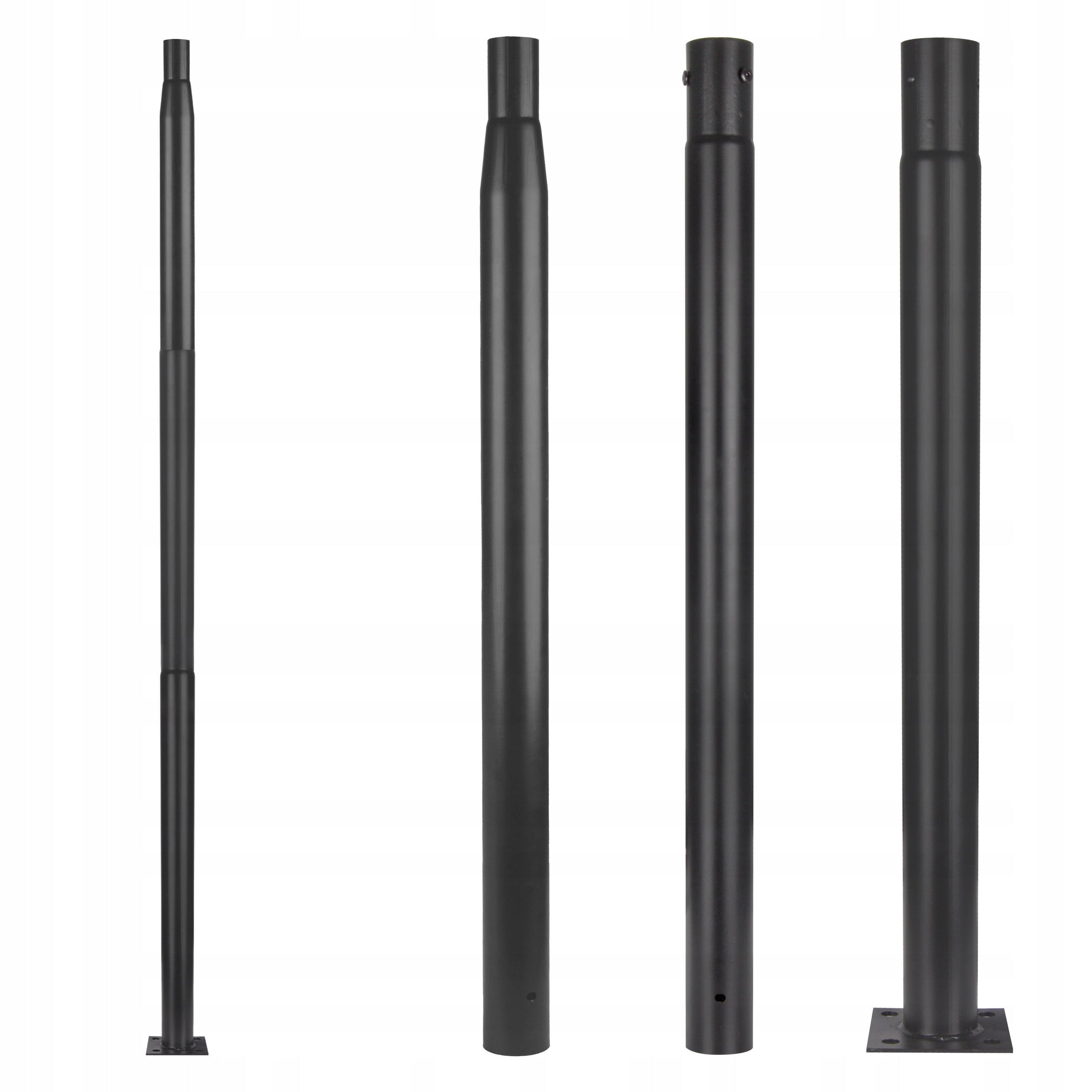 Lighting Pole 3m 4m 5m Street Lamp Park Lantern 120W 76mm 15x15 Color black