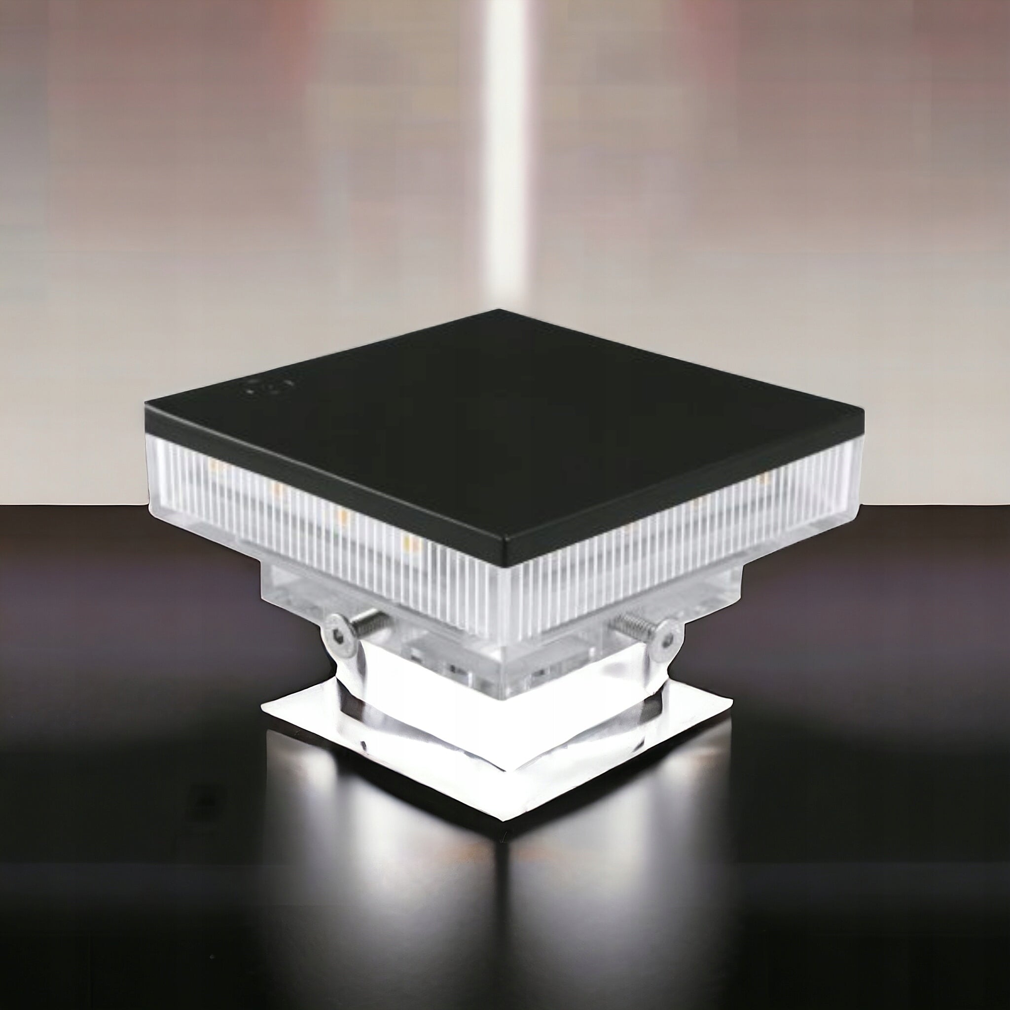 Lighting lamp post white 12DC Proxima 80x80 from 100x100 Thread type built-in LED source