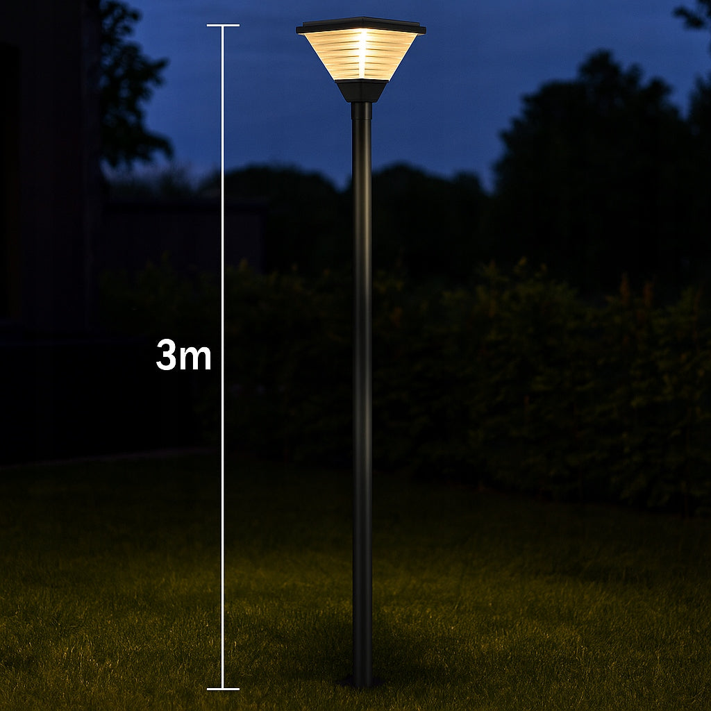 Lighting pole Ø76mm 20x20 cm road mast 4M STREET LAMP REVISION Color black