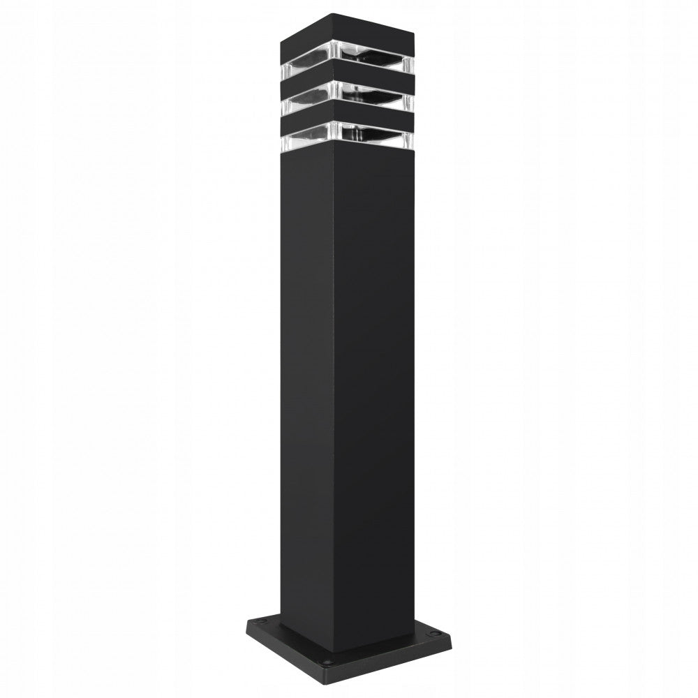 Lighting post rectangle Masterled E27 61 cm black
