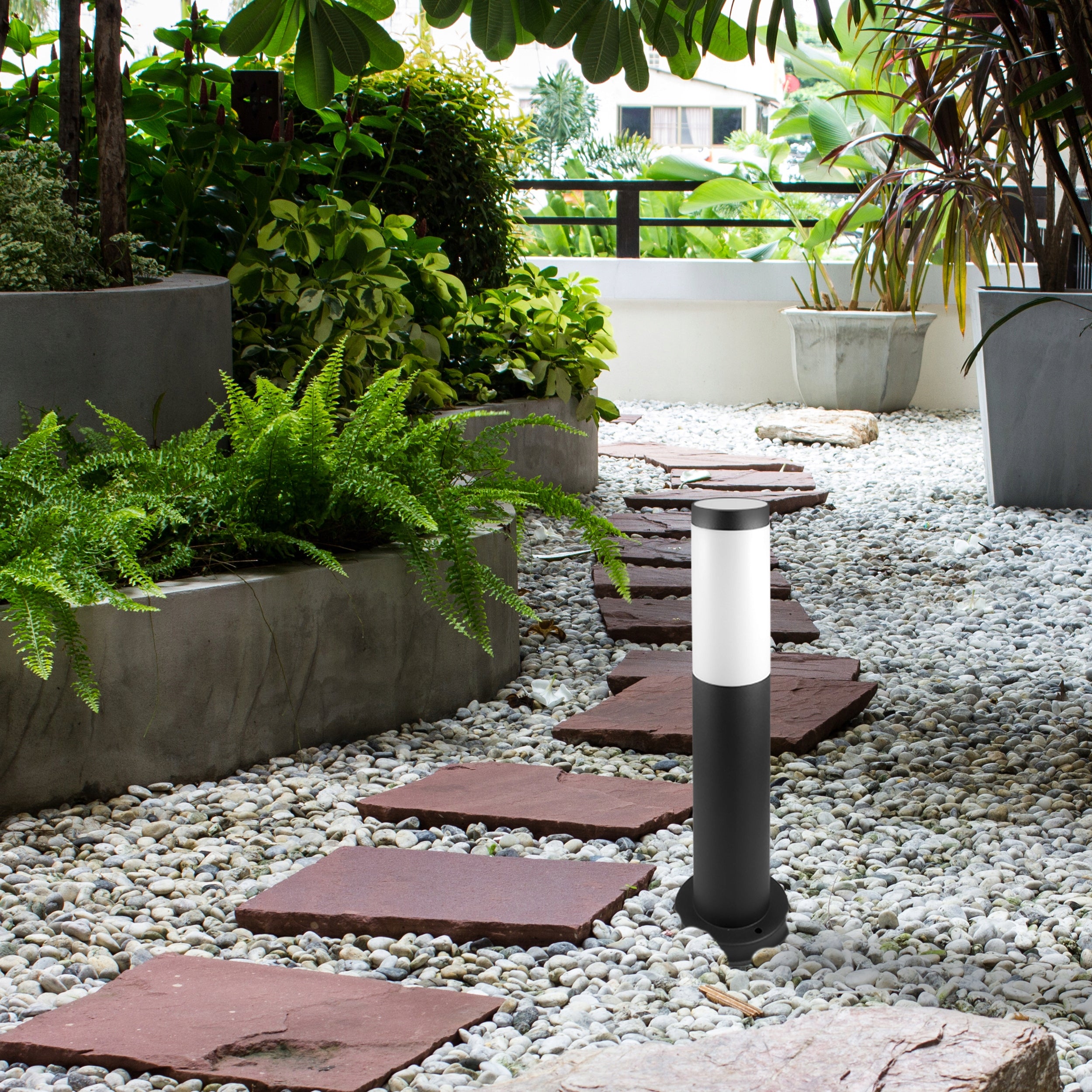 Lighting post round E27 45 cm black Manufacturer code Lampa LED stojąca Ogrodowa słupek 45cm