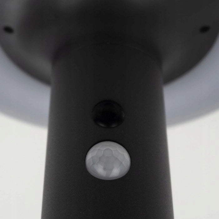 Lighting post round Ecolight integrated LED source 37 cm grey Color gray