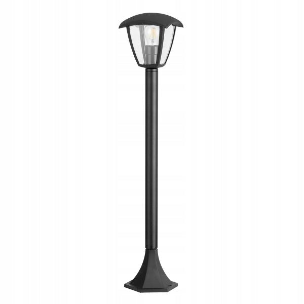 Lighting post round Masterled E27 100 cm black