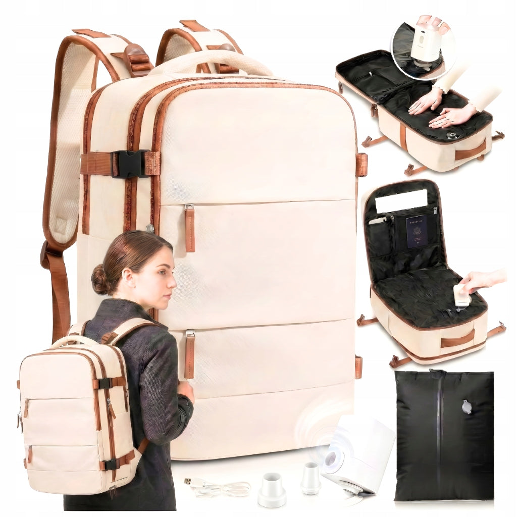 Lightweight Backpack for Airplane Wizzair Ryanair Cabin Bag with Vacuum Pump Packaging status original