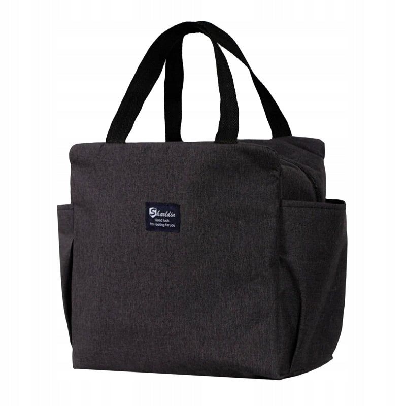 Lightweight Thermal Food Bag Lunch Box Black Small Thermal Bag
