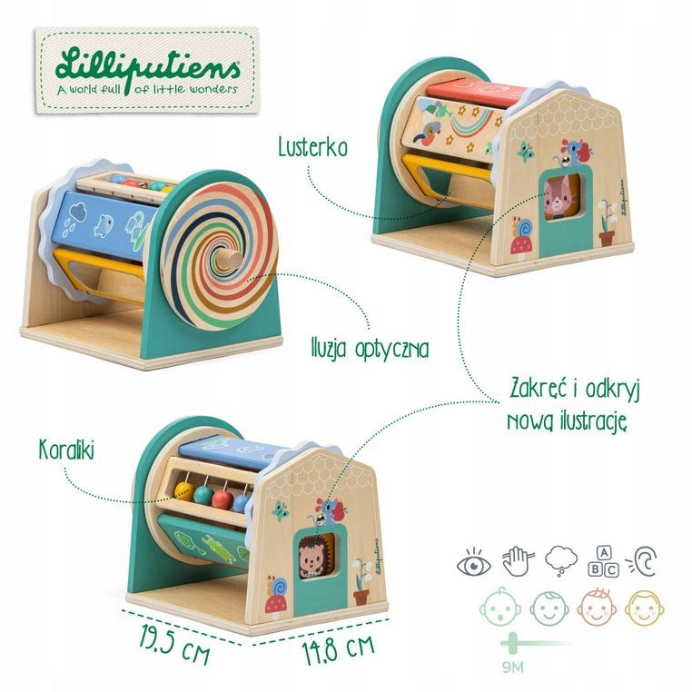 Lilliputiens Activating toy multifunctional rotating spinner roller with l Brand Lilliputiens