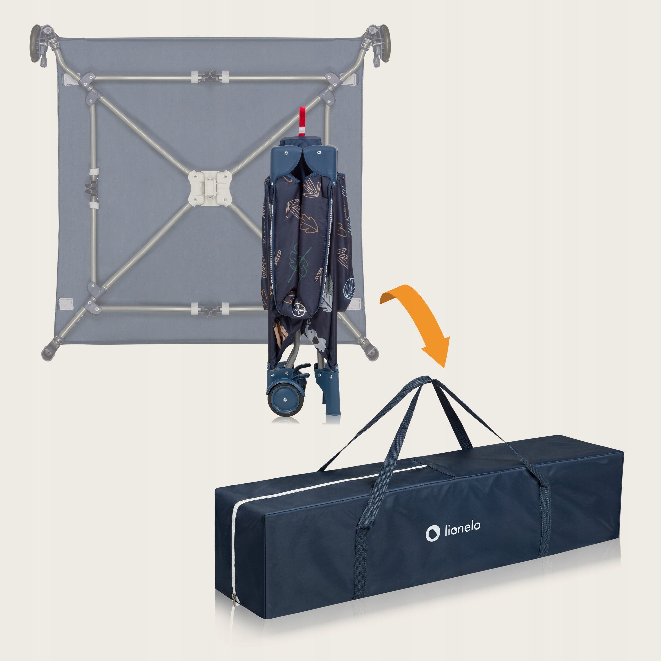Lionelo Bonnie - folding playpen for children | Blue Navy Kind playpen