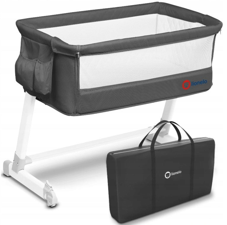 Lionelo Cestovní postýlka LO-Theo - Dark Grey Brand Lionelo