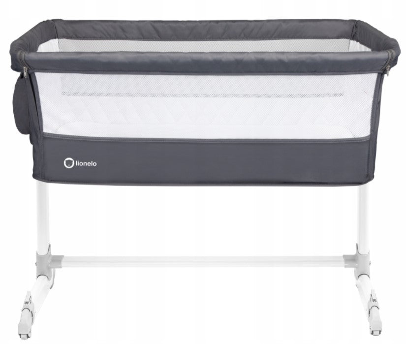 Lionelo Cestovní postýlka LO-Theo - Dark Grey Color gray