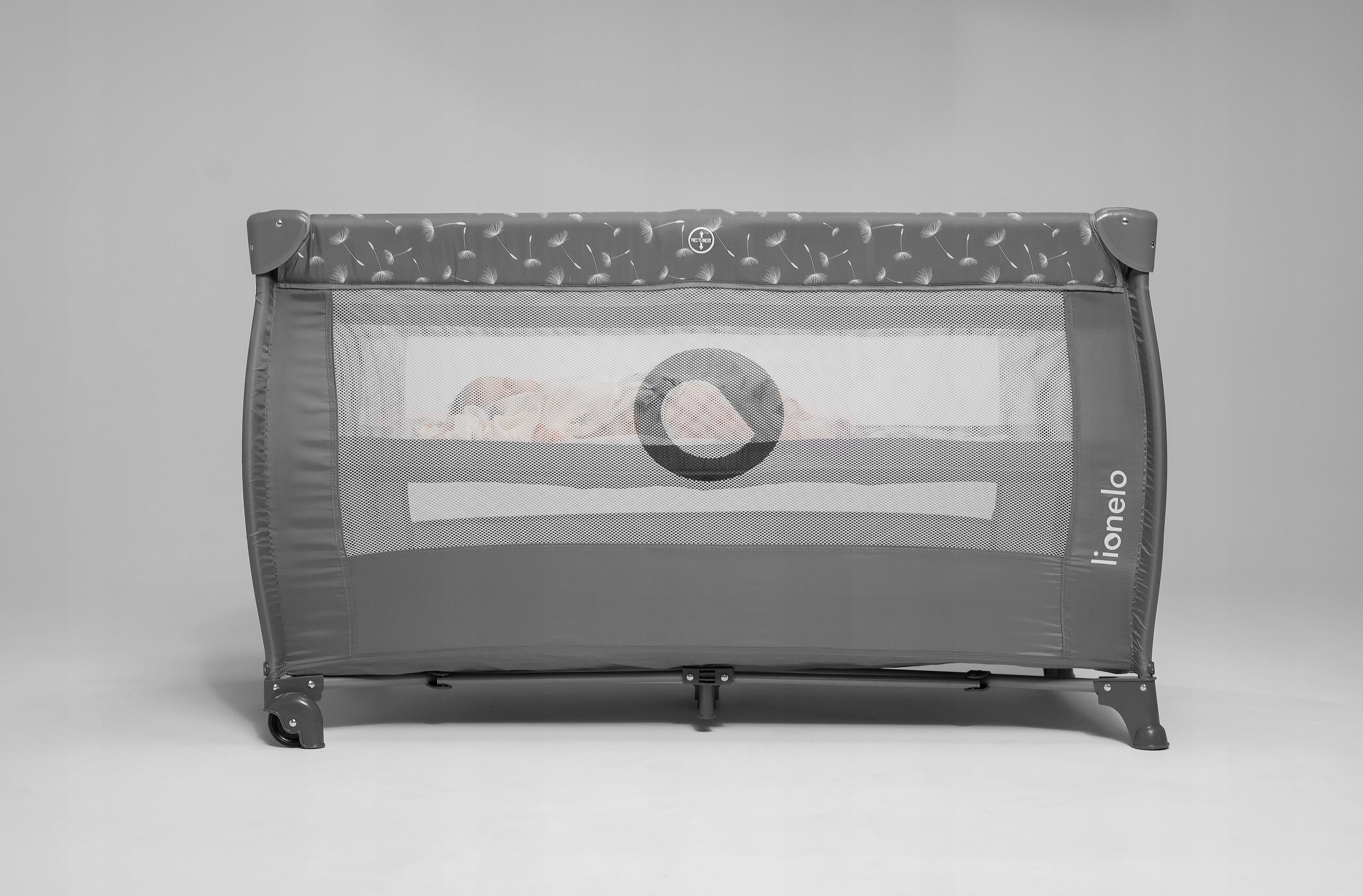 Lionelo STEFI PLUS 2-Tier Folding Travel Cot GREY WHITE Brand Lionelo