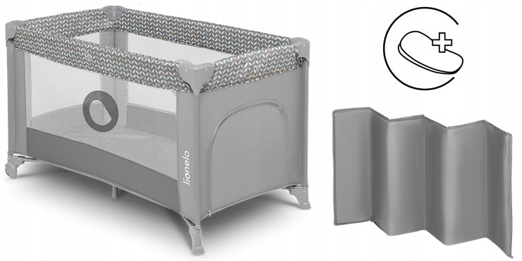 Lionelo Stefi travel cot Green Turquoise Packaging status original
