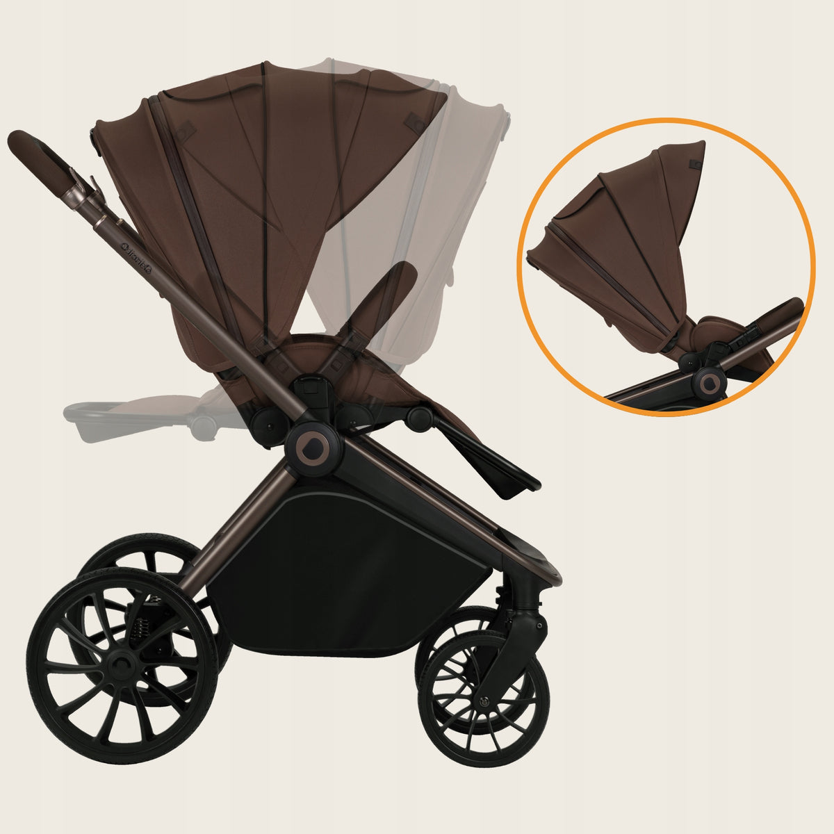 Lionelo Trolley Multifunctional Mika Plus 3in1 Mocha Mousse Brand Lionelo