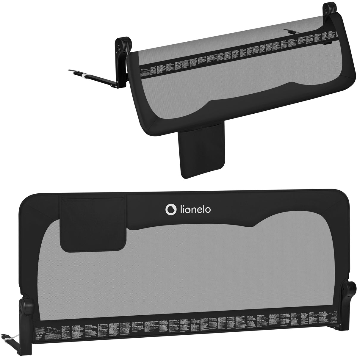 Lionelo bed protector Hanna Black Onyx