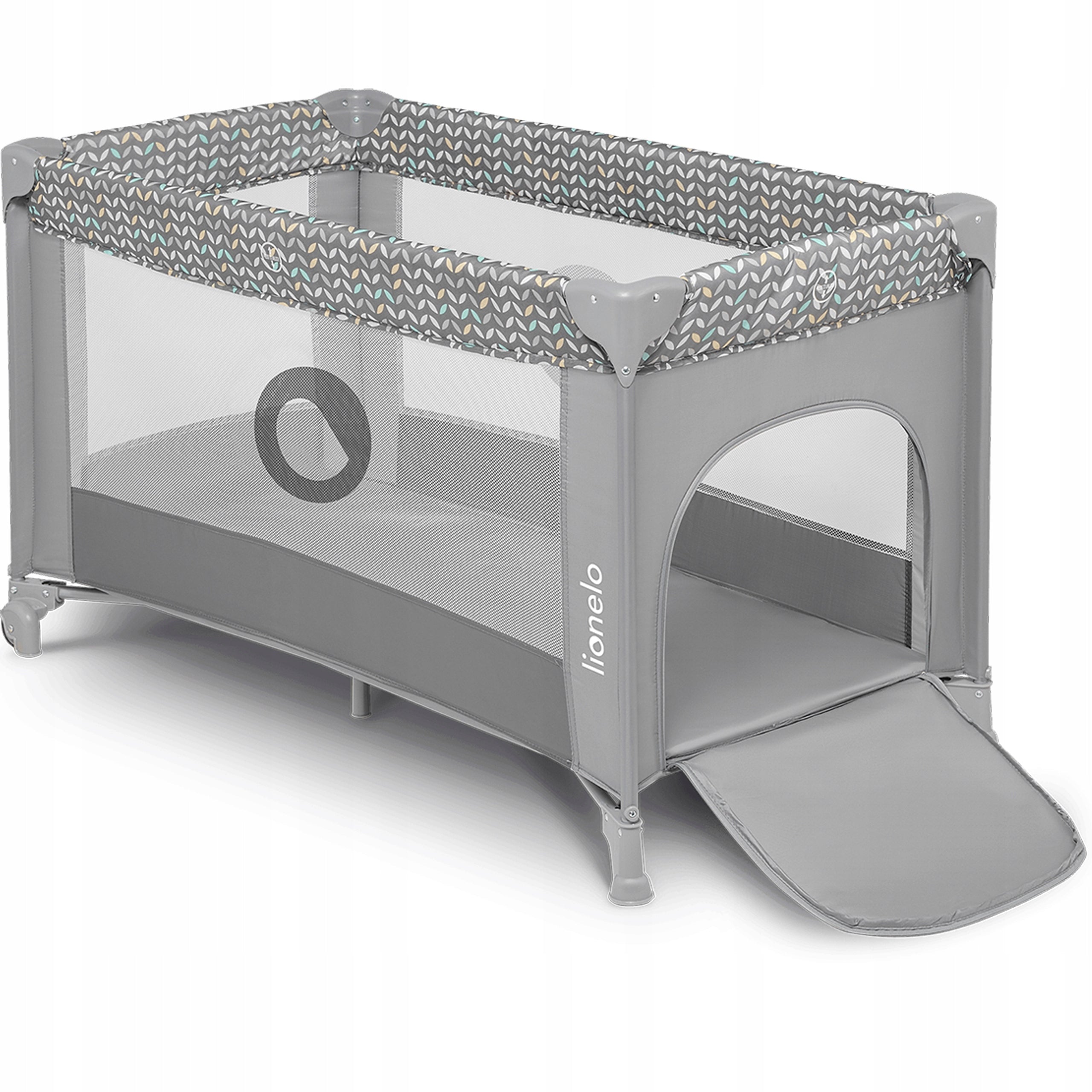 Lionelo travel cot Stefi Concrete Multicolor