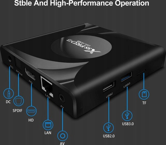 Lipa X88 Pro 13 Android TV Box 4-64 GB Android 13 - Media player for TV Manufacturer code 8720254437750