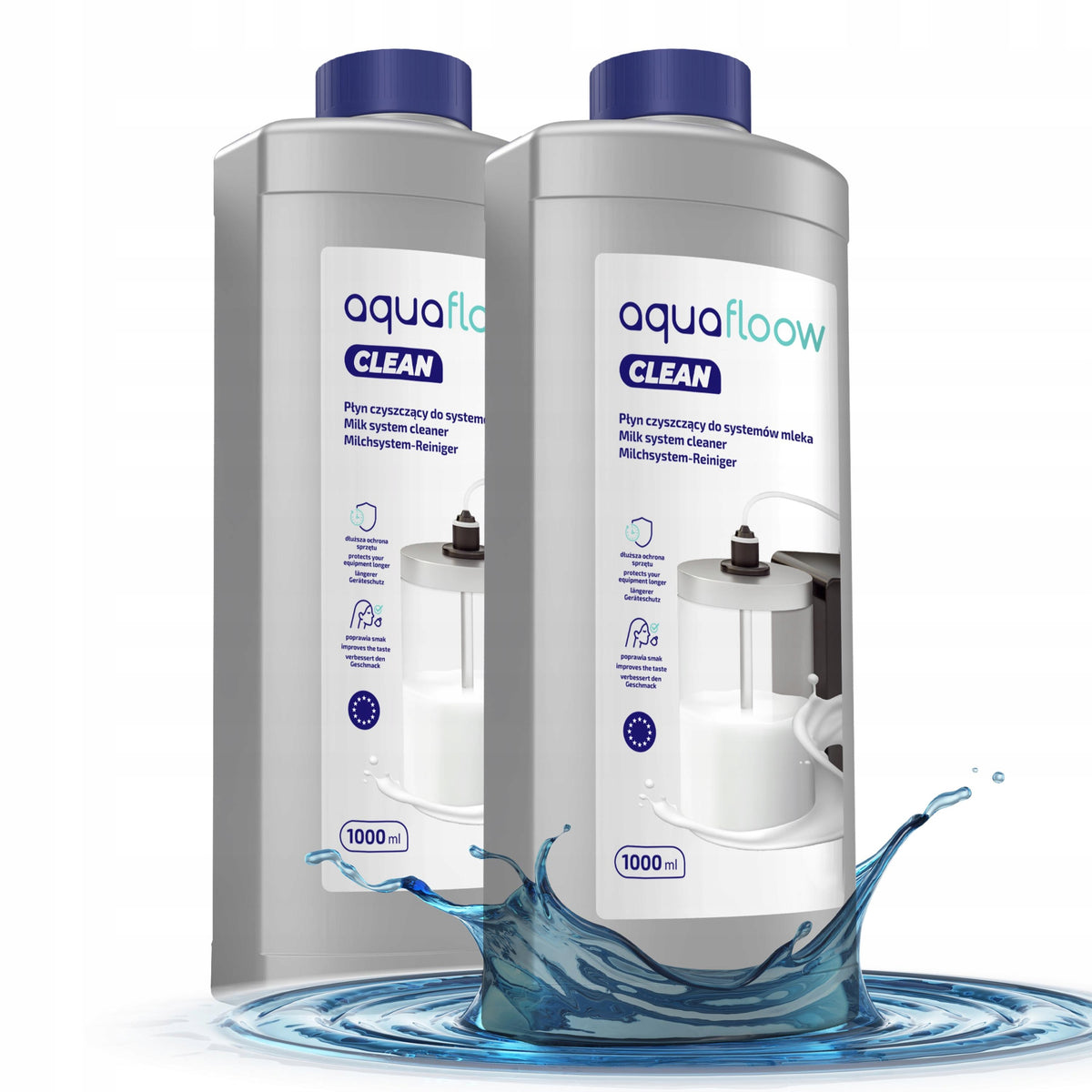 Liquid for cleaning milk circulation in the machine AquaFloow Cleani 2x 1l Brand AquaFloow