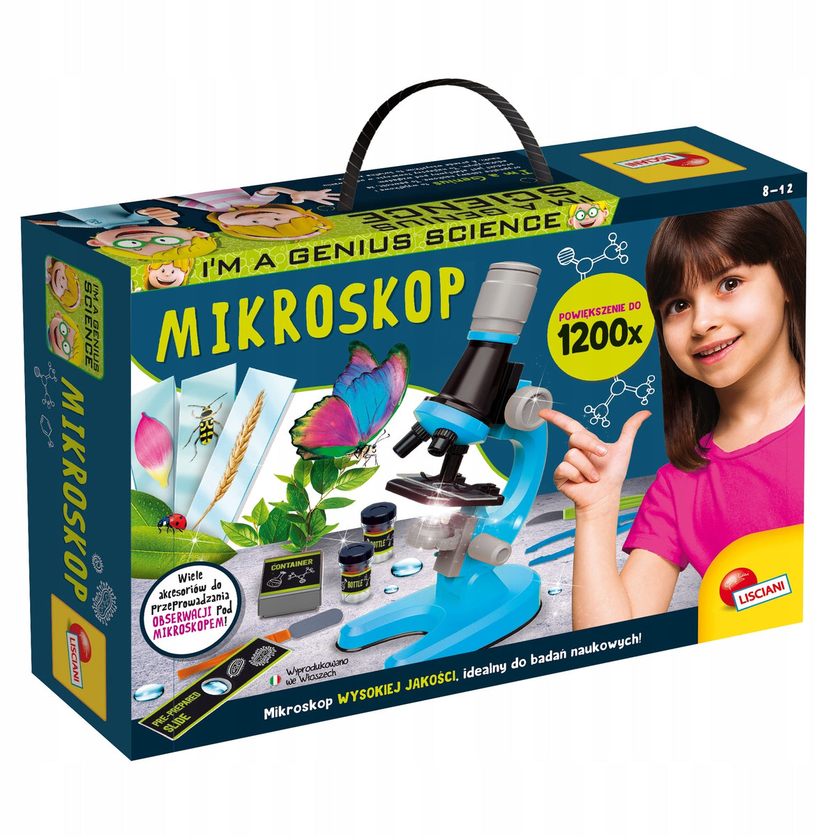 Lisciani Microscope Educational Set 1200x 7+