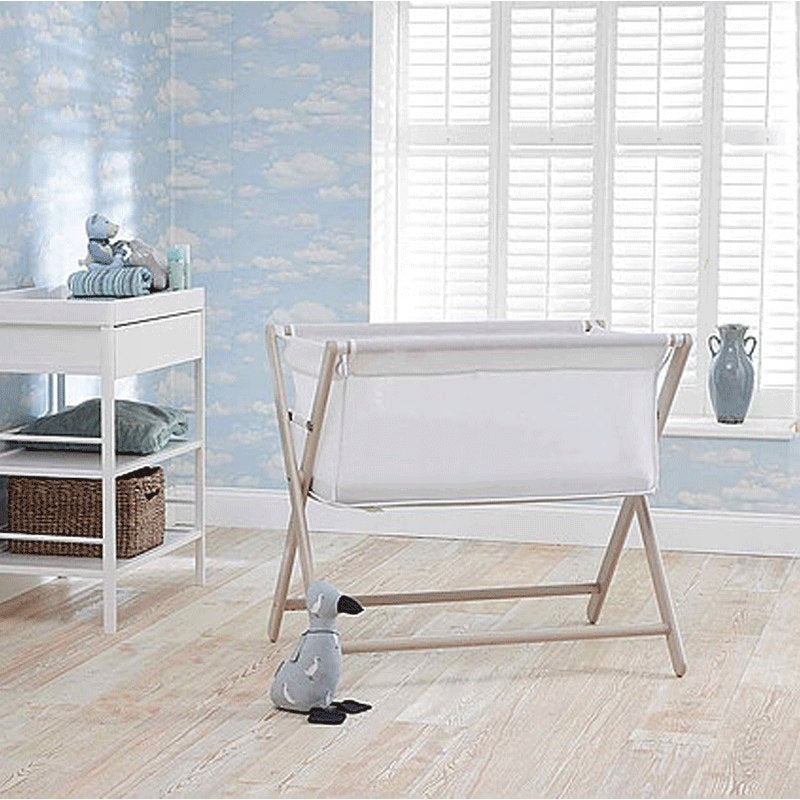 Little Chick London Crib Warm Grey Breathable Cot Brand no brand