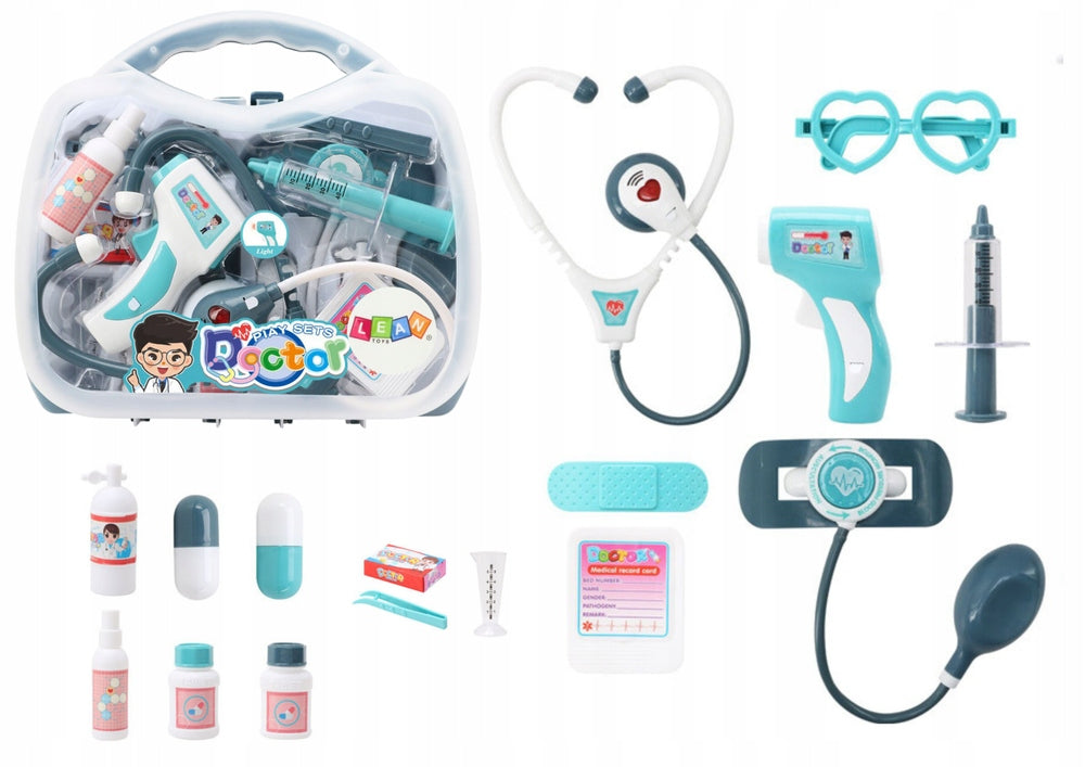 Little Doctor Medical Kit In Suitcase Light Sounds Blue