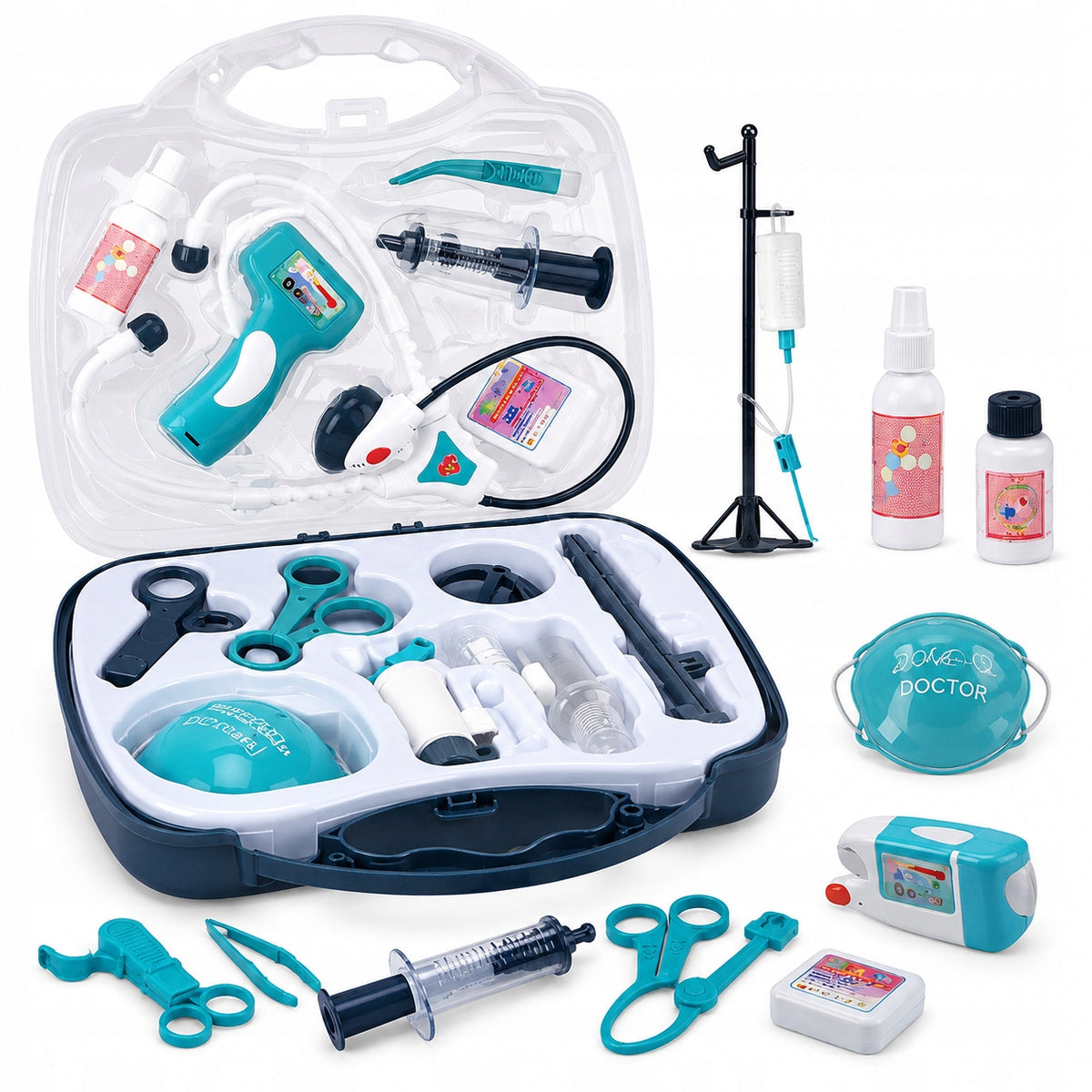 Little Doctor Set Medical Suitcase Accessories For Children Packaging status original