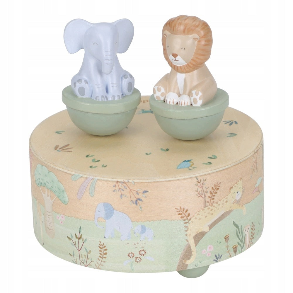 Little Dutch Dancing music box Safari Friends Brand Little Dutch
