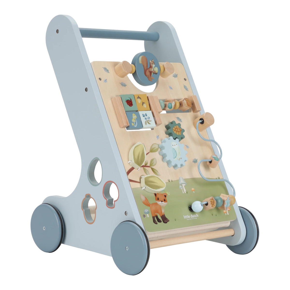 Little Dutch: Forest Friends wooden educational walker