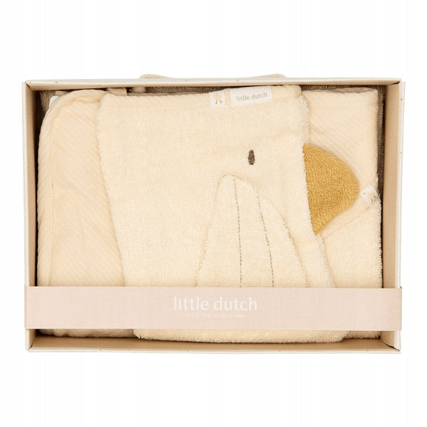 Little Dutch Little Goose Bathtub Gift Set Washcloth and Cover