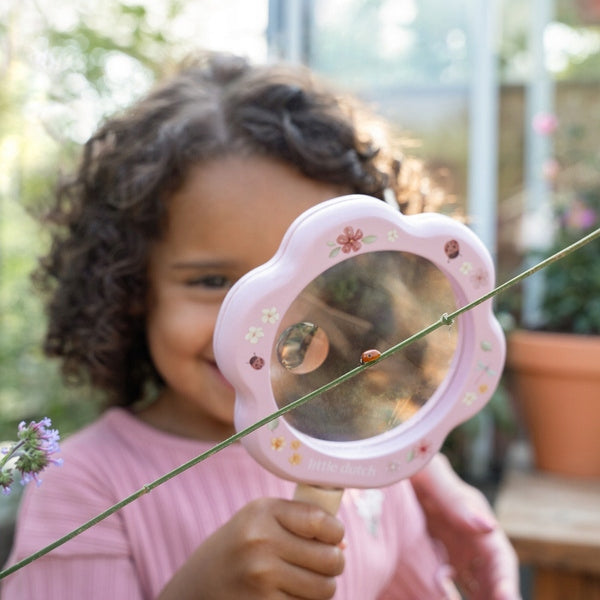 Little Dutch Magnifier Fairy Garden FSC magnifying glass for children PINK Kid's age 3＋ years