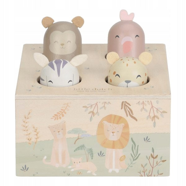Little Dutch Safari Friends FSC Wooden Pop-up Toy