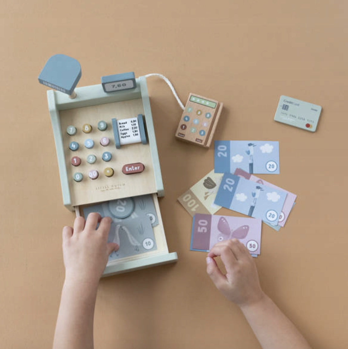 Little Dutch Wooden cash register for children Manufacturer code KI-LD7082