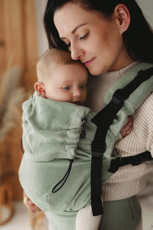 Little Frog Prime Sage Moonstone Baby Travel Carrier, Green Packaging status original