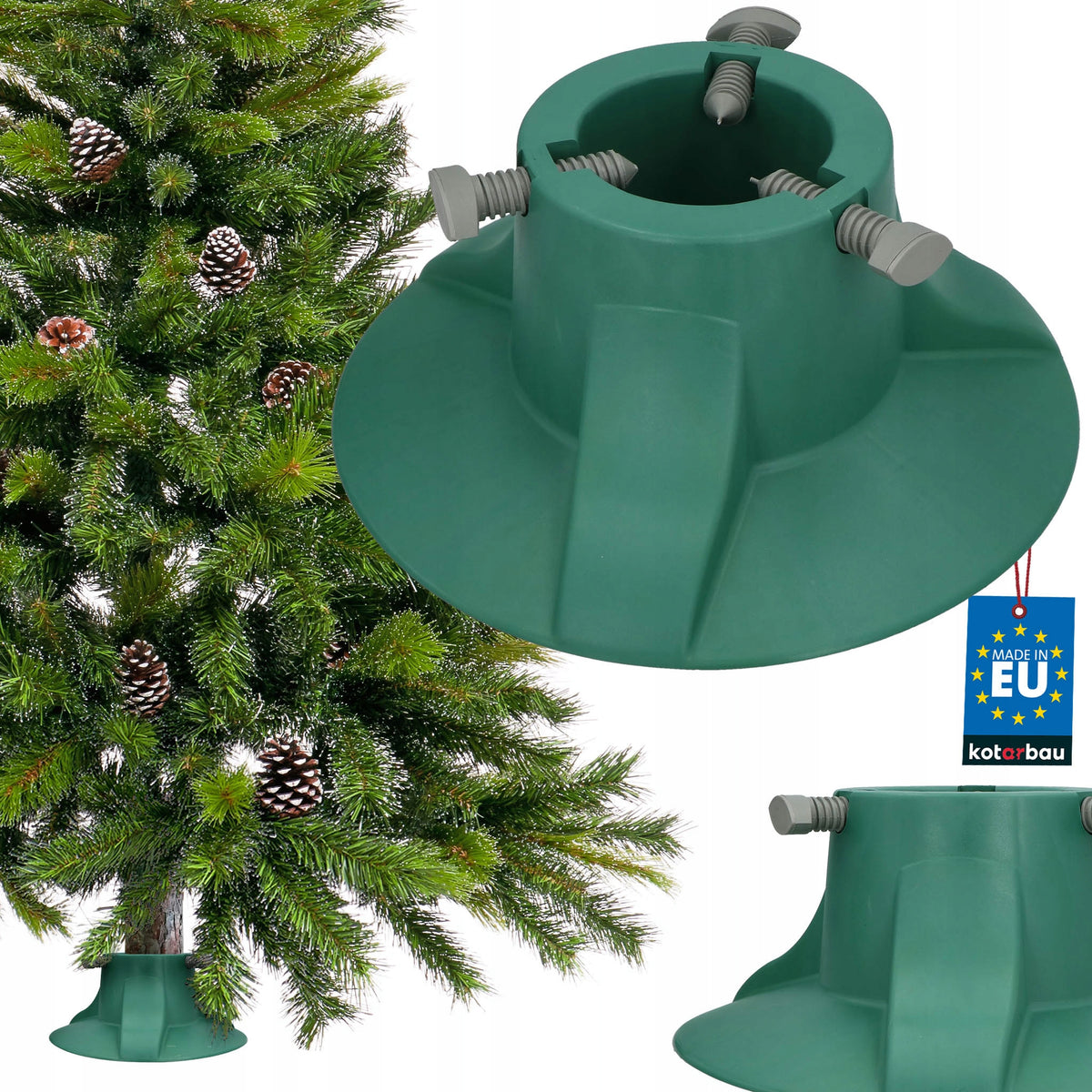 Living Christmas Tree Stand Up to 2.7 M Plastic Green
