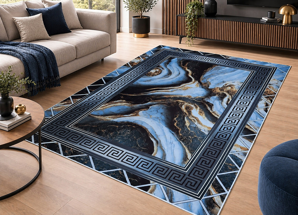 Living Room Rug 200x300 Modern Designs Stylish Elegant 3D Loft Effect Length 200 cm