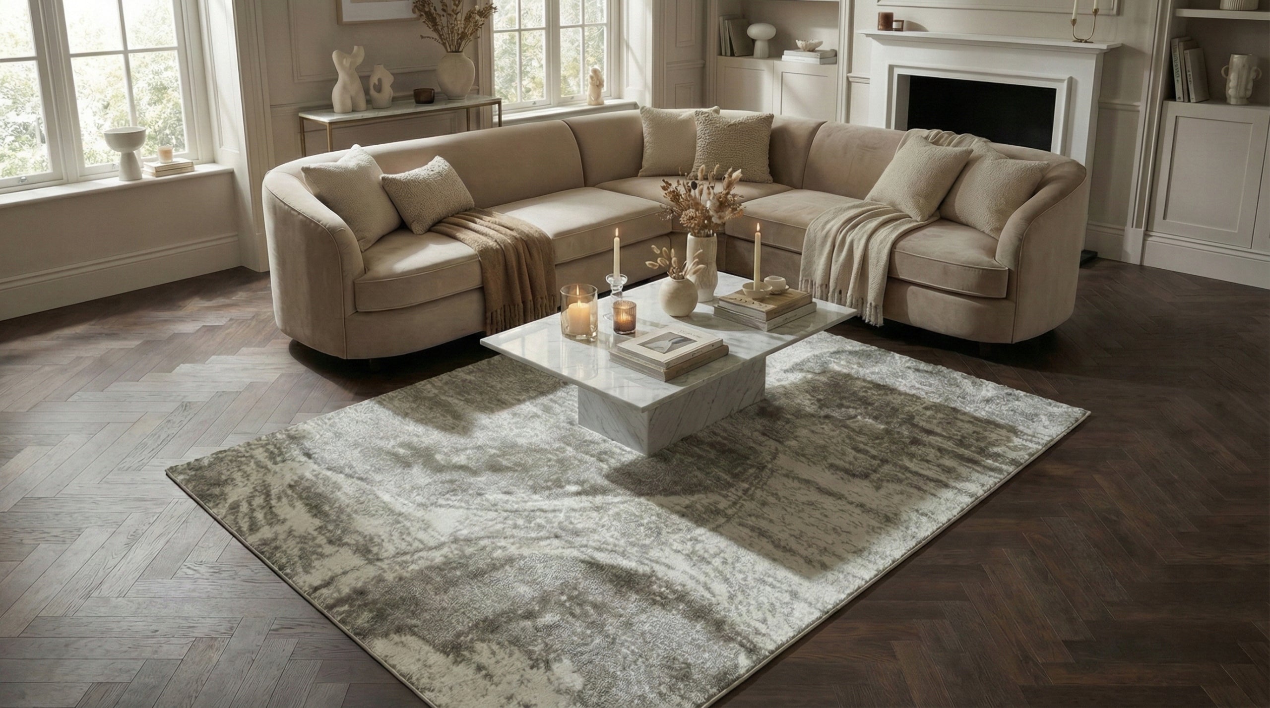 Living Room Rug Modern 160x230cm Soft Elegant Stylish Fashionable Glamour Manufacturer code EF0353