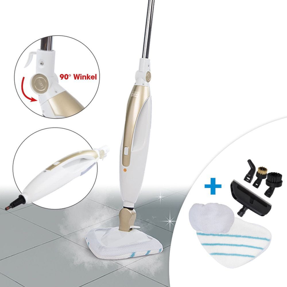 Livington Prime Steam Mop Multifunctional Steam Mop 10in1 Accessory Set Brand Livington