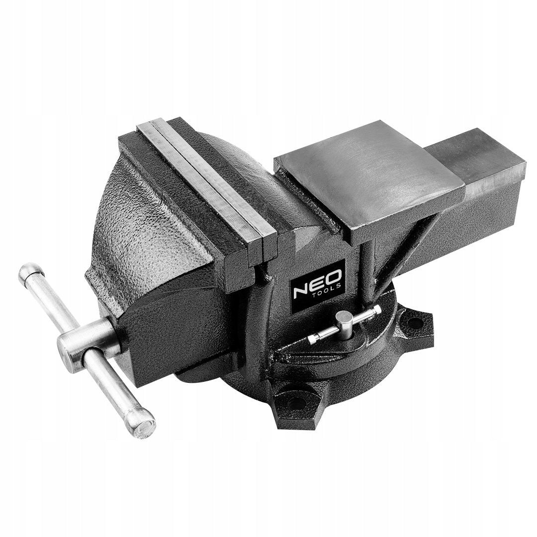 Locksmith vise NEO TOOLS 150 mm swivel cast iron with anvil 35-015