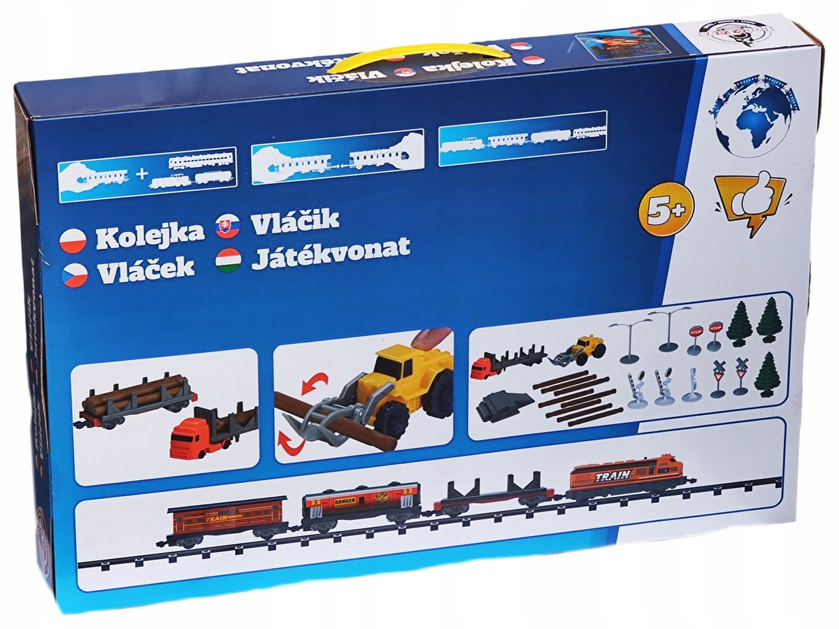 Loco Toys - set Sawmill battery-operated locomotive + tracks 450cm Packaging status original