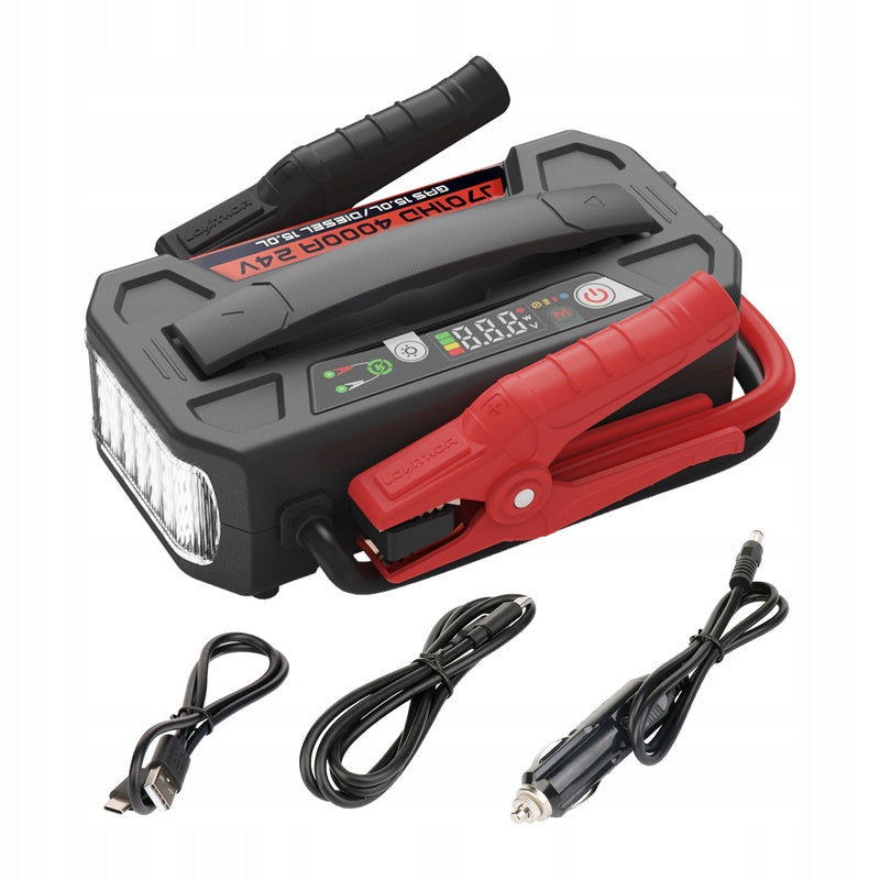 Lokithor J701HD Jump Starter Emergency Start Engine 24V 4000A 207Wh 100W
