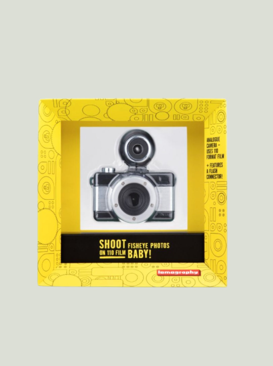 Lomography Fisheye Baby 110 Analog Camera - Metal Black LO Manufacturer code Aparat analogowy Fisheye Baby 110 - Metal Bla