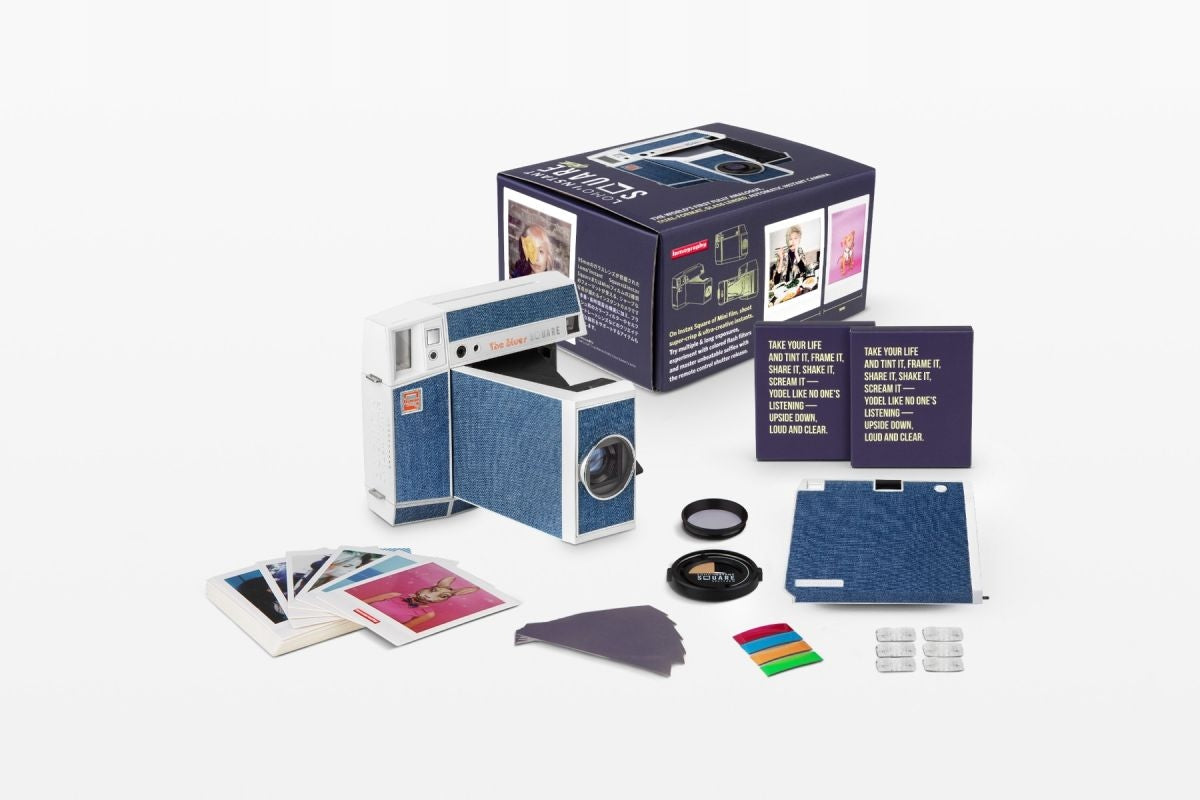Lomography Square Glass Camera Blues Edition Packaging status original